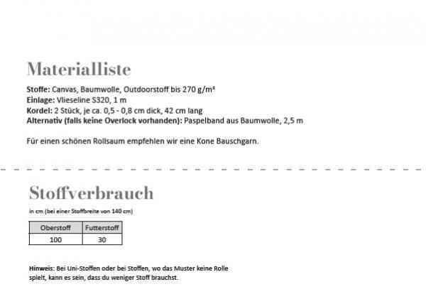 Fadenkäfer Papierschnittmuster Tote Bag